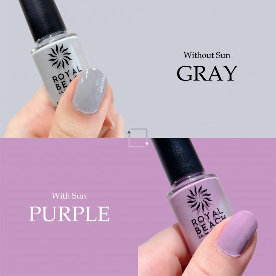 【ROYAL BEACH】<br> カラーチェンジネイル<br> 11. GRAY⇔PURPLE