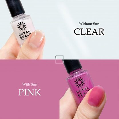 【ROYAL BEACH】<br> カラーチェンジネイル<br> 02. CLEAR⇔PINK