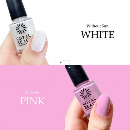 【ROYAL BEACH】<br> カラーチェンジネイル<br> 04. WHITE⇔PINK