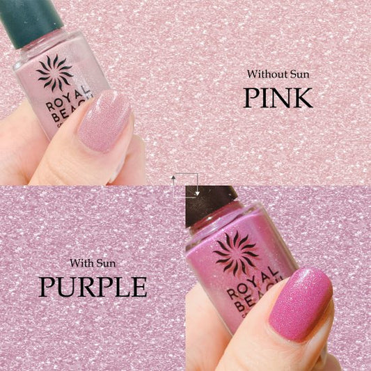 【ROYAL BEACH】<br> カラーチェンジネイル<br> 14. PINK⇔PURPLE<br> 【Limited Color ＆ Glitter】